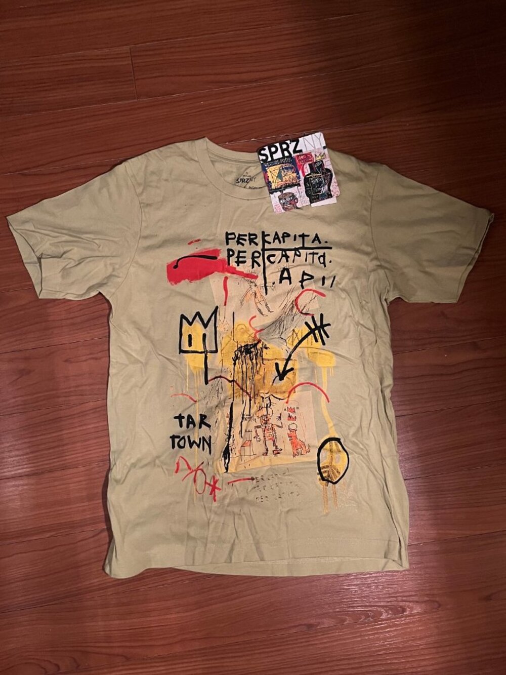 COPY NWT UNIQLO Basquiat Per Capita 1982 shirt SPRZ NY Graphic T-Shirt Basquiat